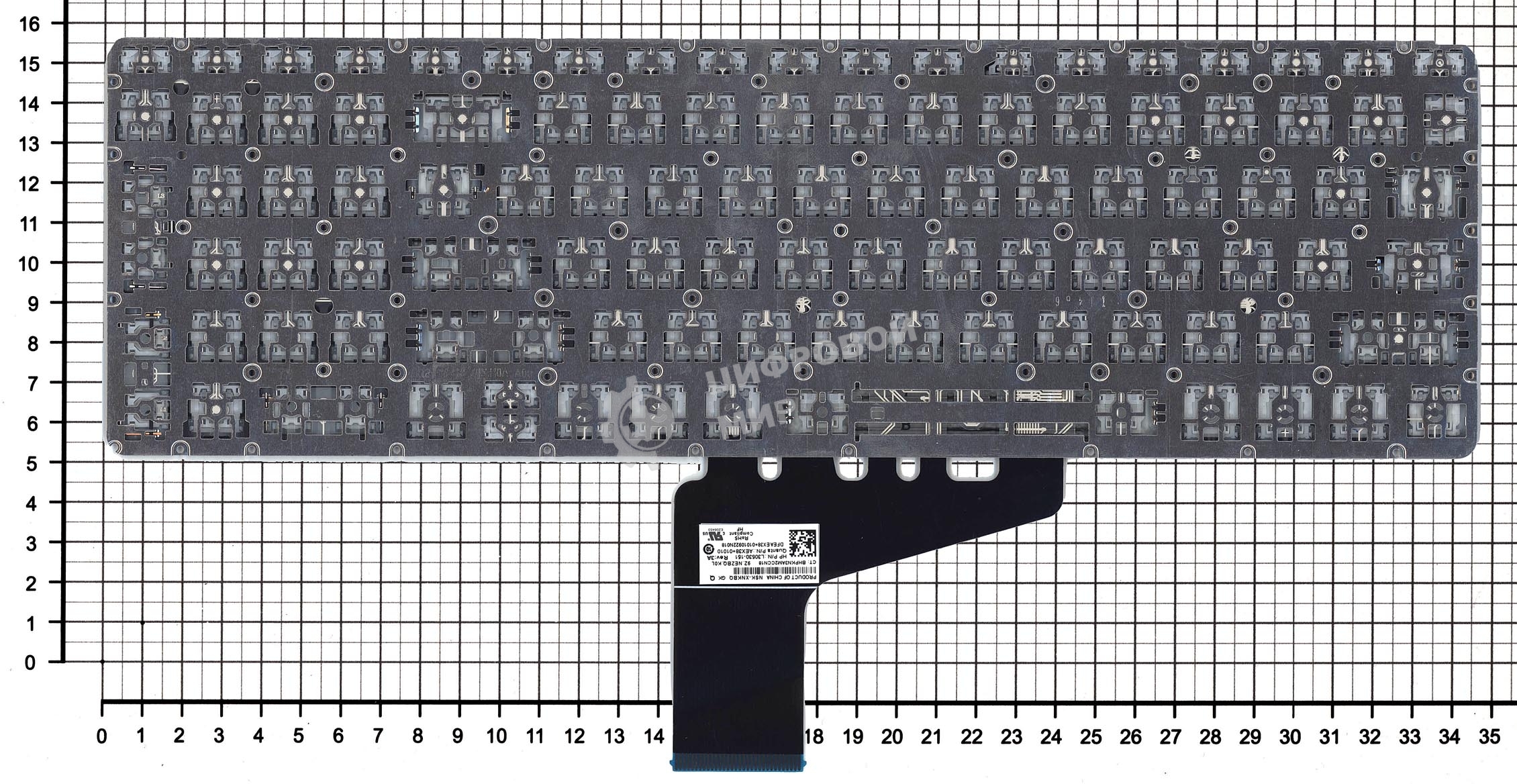 Клавиатура для ноутбука HP Omen 15-DH черная