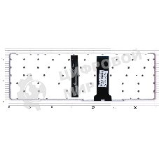 Клавиатура для ноутбука Acer Nitro 5 AN515-54 черная с красной подсветкой (красная подложка)