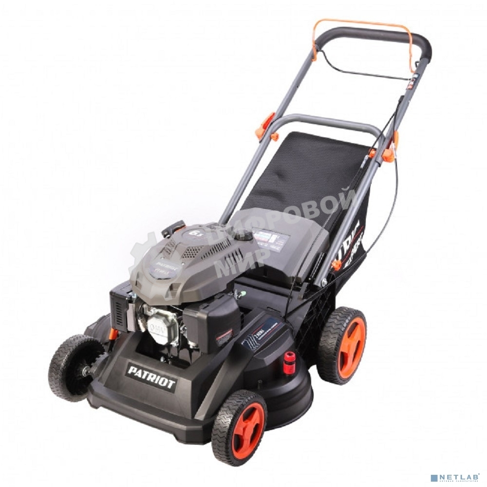 Газонокосилка бензиновая PATRIOT PT 66LS, 201сс, 6,5л.с., 66см, 70л. трав., метал. дека, привод на колеса, мульчирование, боковой выброс, 2 ножа