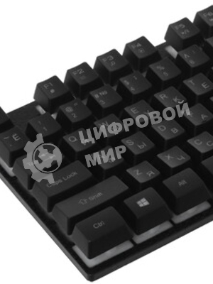 Комплект клавиатура+мышь Defender Glion C-123 проводной, USB, 1600 DPI, чёрный