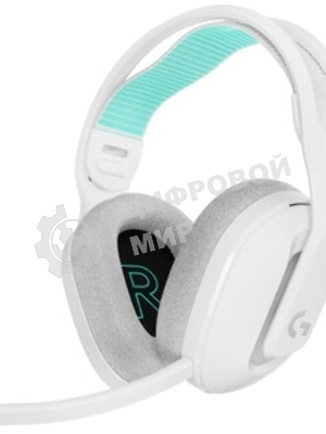 Гарнитура Logitech G522 Lightspeed белый, беспроводная + проводная, Bluetooth 5.3/USB, радиус 30 м, подсветка, съёмный микрофон