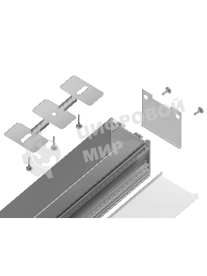 Алюминиевый профиль Ambrella light GP2500AL серебро 2000*25*25