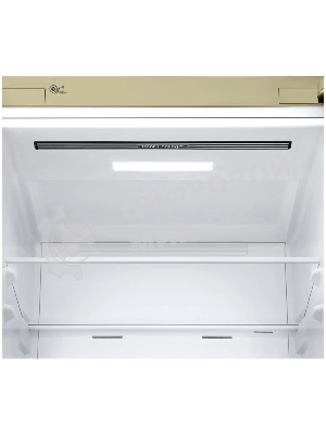 Холодильник LG GA-B509CESL бежевый глянцевый двухкамерный 277/107л морозилка снизу, No Frost