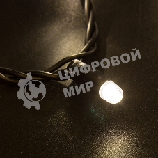 Гирлянда Neon-night Нить 10м, с эффектом мерцания, черный ПВХ, 24В, теплый белый