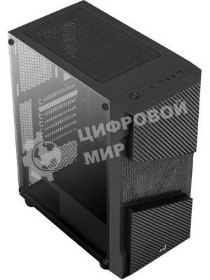 Компьютерный корпус Aerocool/Formula Menace Saturn FRGB-G-BK-v1 черный без БП ATX 4x120мм 2xUSB2.0 1xUSB3.0 audio bott PSU
