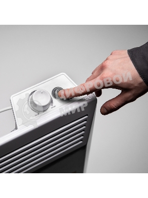 Конвектор Denzel XCE-1000 белый, 1000 Вт, 15 м2, термостат