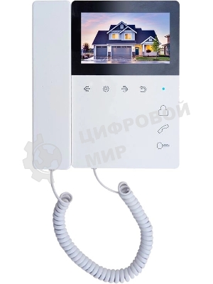 Видеодомофон Tantos Elly белый с трубкой