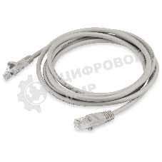 Патч-корд KingPrice KP-PC-c5e-2m-g UTP 4 пары cat.5e CCA molded 2м серый RJ-45 (m)-RJ-45 (m)