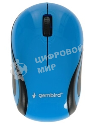 Мышь беспроводная Gembird MUSW-620 синий, 1200 dpi, радиоканал, USB, кнопки - 3