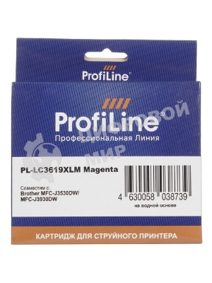Картридж струйный ProfiLine PL-LC3619XLM для принтеров Brother MFC-J2330DW/J2730DW/J3530DW/J3930DW с чернилами Magenta