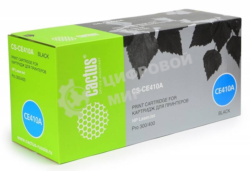 Картридж лазерный Cactus CS-CE410A черный (2200 стр.) для HP CLJ Pro 300 Color M351/Pro 400 Color M451