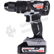 Дрель-шуруповерт ИНТЕРСКОЛ ДАУ-13/18В, 18 В, 2 Ач, 60 Нм, бесщеточный, ударный