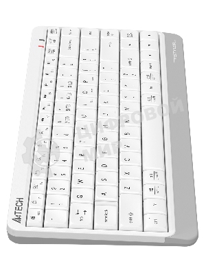 Клавиатура беспроводная A4Tech Fstyler FBK11 USB, Bluetooth/Радиоканал, белый/серый