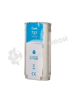 Картридж струйный Sakura B3P19A (№727 Cyan) для HP, голубой, 130 мл.