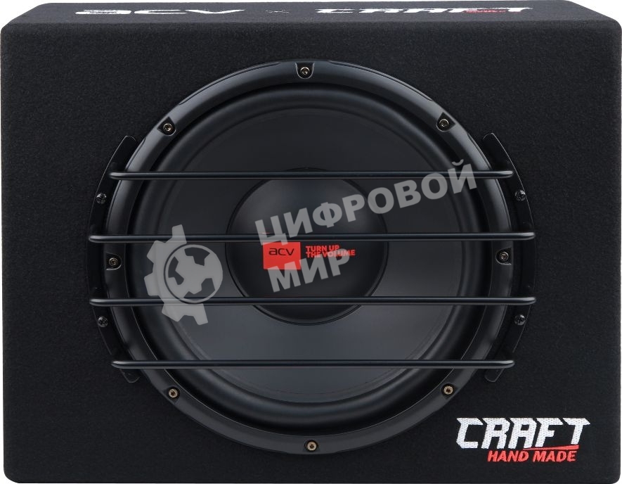 Сабвуфер автомобильный ACV CRAFT B12A 300Вт активный (30см/12