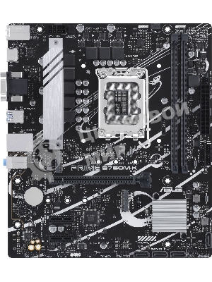 Материнская плата ASUS PRIME B760M-K, LGA 1700, Intel B760, 2xDDR5, 4xSATA, 2xM.2, 1xPCIe 4.0 x16, 2xPCIe x1, 1xHDMI, 1xVGA, 1x 2.5Gb LAN, 2xUSB-A 3.2 Gen 1, 2xUSB-A 2.0, 3x3.5 мм, 7.1, mATX