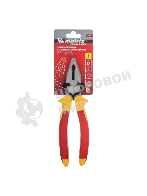 Плоскогубцы комбинированные Matrix Insulated 200 мм, двухкомпонентные рукоятки