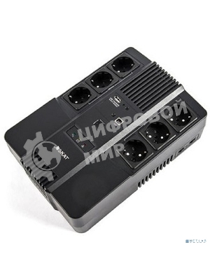 Источник бесперебойного питания SKAT-UPS 800 AI ИБП 220В 480Вт 1 АКБ 9А.ч внутр. меандр. стаб-ция напр-я. 6 выходов Бастион 452