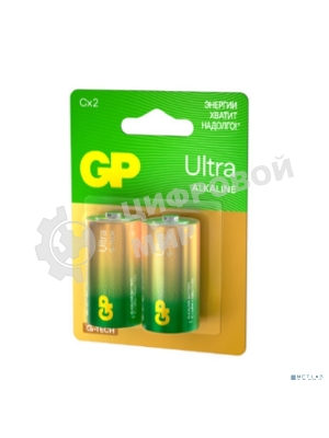 Алкалиновые батарейки GP Ultra Alkaline G-Tech 14А типоразмера C - 2 шт. на блистере