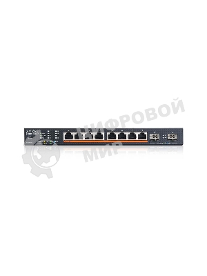 Коммутатор Zyxel XMG1915-10EP-EU0101F (L2+) 8x2.5 Гбит/с 2SFP+ 8PoE++ 130W управляемый