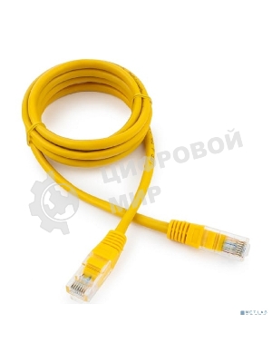 Патч-корд медный UTP Cablexpert PP10-1.5M/Y кат.5e, 1.5м, литой, многожильный, желтый