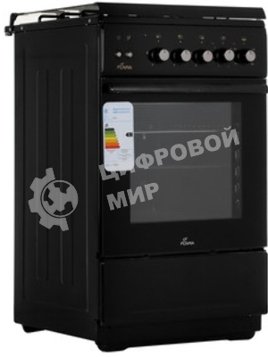 Плита Комбинированная Flama L RK 23-126 At антрацит (стеклянная крышка) реш.сталь