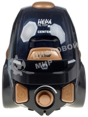 Пылесос Centek CT-2534 черный/бронзовый, 450/2400 Вт, уборка сухая, пылесборник контейнер 2 л