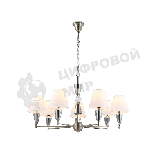 Люстра Ambrella light LH75256/7 SN/FR сатин никель/белый матовый E14*7 max 40W D860*520