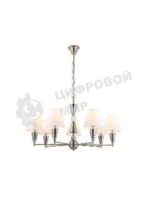Люстра Ambrella light LH75256/7 SN/FR сатин никель/белый матовый E14*7 max 40W D860*520