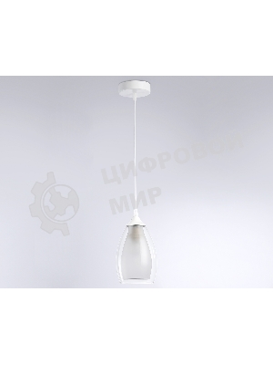 Светильник Ambrella light TR3534 WH/CL/FR белый/прозрачный/белый матовый E27 max 40W D120*800