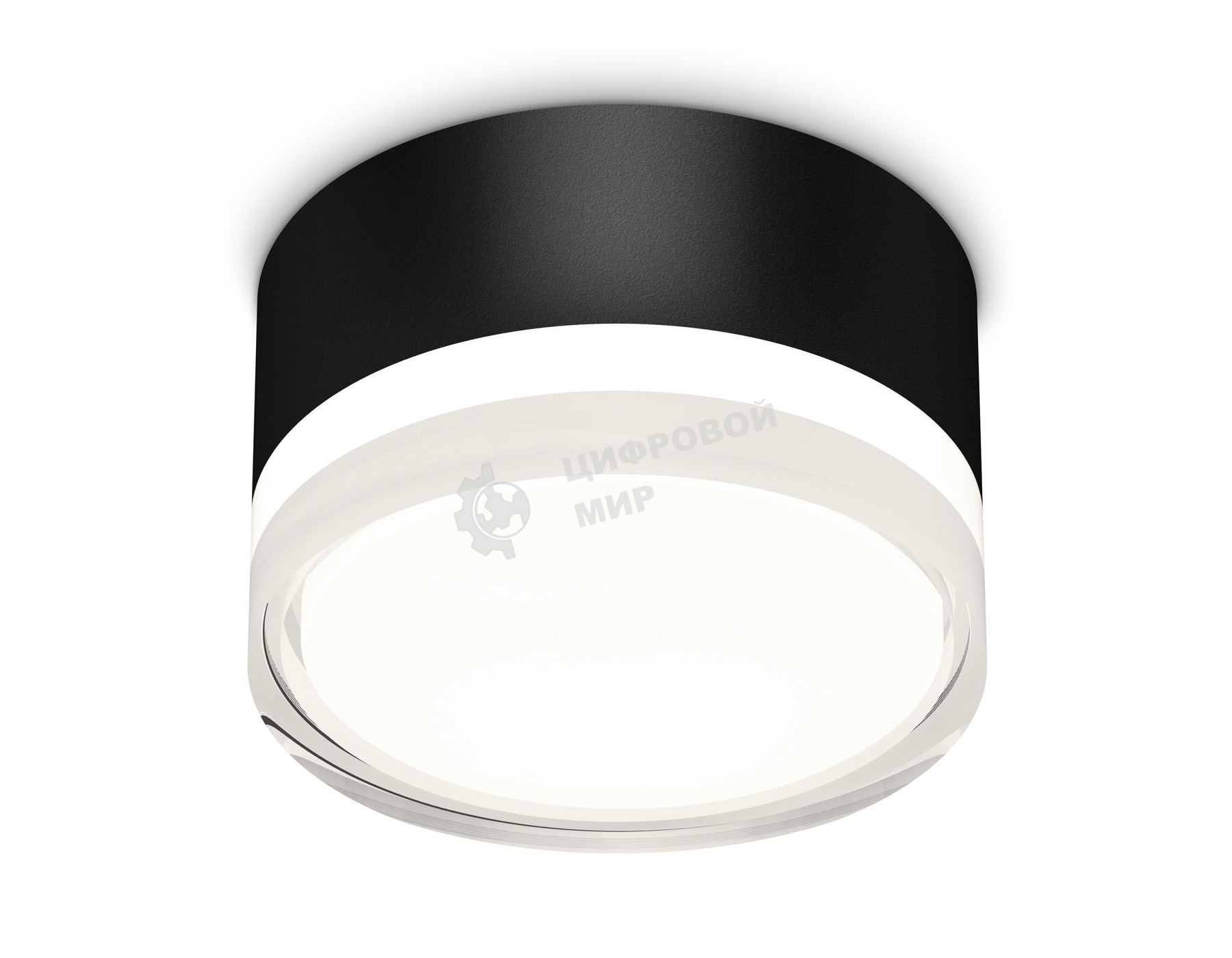 Светильник Ambrella Light XS8102023 SBK/FR/CL черный песок/белый матовый/прозрачный GX53 (C8102, N8399)