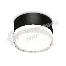 Светильник Ambrella Light XS8102023 SBK/FR/CL черный песок/белый матовый/прозрачный GX53 (C8102, N8399)