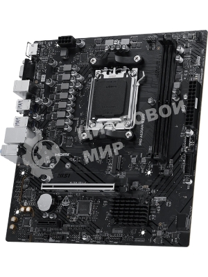 Материнская плата MSI PRO A620M-B EVO, AM5, AMD A620A, 2xDDR5, 2xSATA, 1xM.2, 1xPCIe 4.0 x16, 1xPCIe x1, 1xVGA, 1xHDMI, 1x2.5Gb LAN, 4xUSB-A 5Gbps, 2xUSB-A 2.0, 2xPS/2, 3x3.5 мм, 7.1, чёрный, mATX