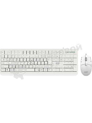 Комплект клавиатура+мышь Acer OCC400 проводной, USB, 2000 DPI, белый