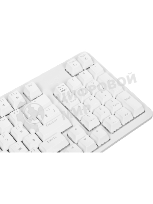 Клавиатура Logitech K868 гибридная, USB Type-A, Bluetooth, радиоканал, белый