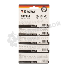 Бита Kranz PZ 1x50 мм для шуруповерта сталь S2 5 шт. (лента)