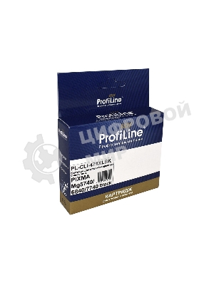 Картридж струйный ProfiLine PL-CLI-471 XLBK для принтеров Canon PIXMA MG5740/MG6840/MG7740/TS5040/TS6040/TS8040/TS9040 с чернилами Black
