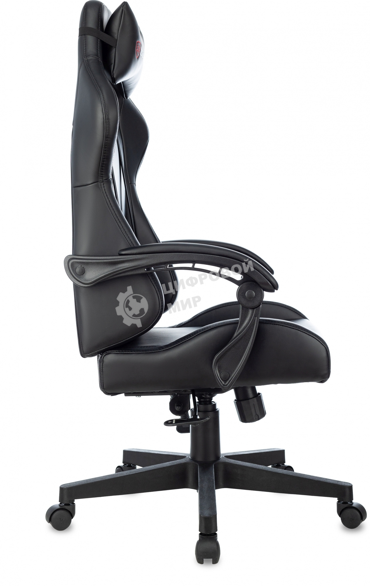 Кресло игровое Бюрократ Zombie GAME TETRA черный/карбон эко.кожа крестов. пластик