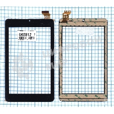 Сенсорное стекло (тачскрин) DP070164-F1 черное