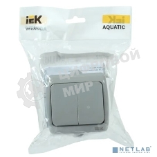 Выключатель 2-кл. 1п ОП Aquatic 10А IP54 ВС-20-2-0-А сер. IEK EVA20-K03-10-54
