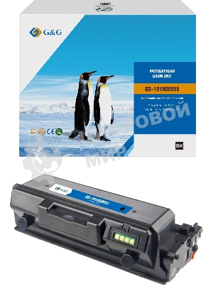 Фотобарабан G&G, аналог Xerox 101R00555 черный 30k