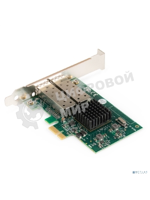 Сетевой адаптер ExeGate EXE-82576-F2 (PCI-E x1 v2.0, порты 2xSFP, 10/100/1000Mbps, Gigabit Server NIC Intel Chipset 82576-F2)