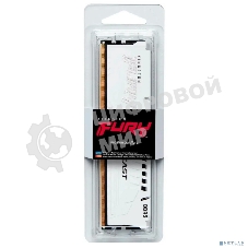 Оперативная память Kingston Fury Beast Expo, DDR5, 16Gb (1x16 GB), 6400 MHz, CL32, DIMM, радиатор, белый