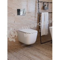 Инсталляция с унитазом комплект BAU IDEAL 6 в 1: унитаз подвесной безободковый торнадо Bau Dream 51х35, быстросъемное сиденье микролифт, кнопка смыва BAU Lightхром