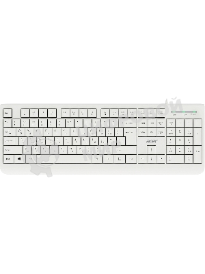 Комплект клавиатура+мышь Acer OCC400 проводной, USB, 2000 DPI, белый