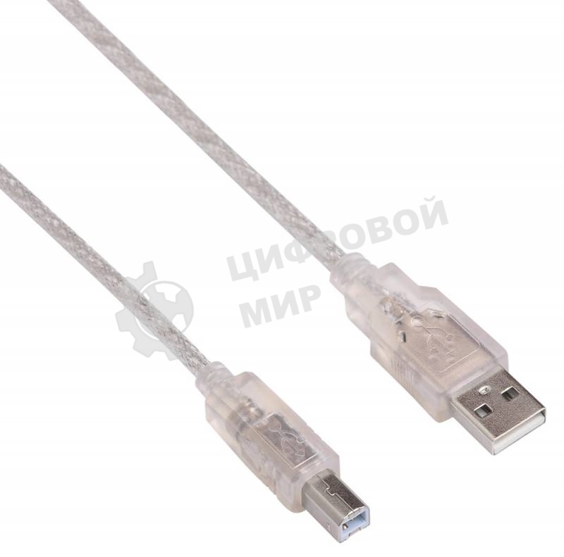 Кабель USB2.0 Buro USB2.0-AM/BM-3-TRANS USB A (m)/USB B (m) 3м