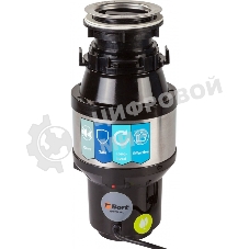 Измельчитель пищевых отходов Bort MASTER ECO (91275752) Число ступеней измельчения 2; Система шумоизоляции Да; Мощность 390 Вт; Объем камеры 1000 мл; Материал камеры Металл; Система защиты от перегрузки и заклинивания; Скорость холостого хода 2600 об/мин;