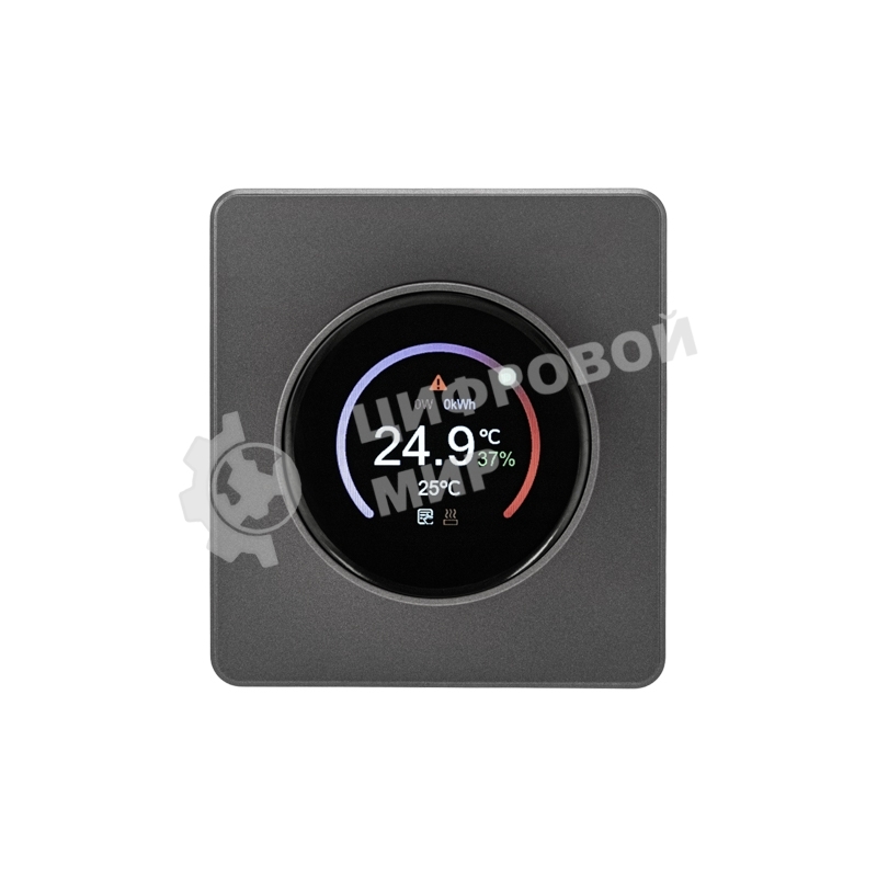 Терморегулятор Kranz KR-78-0728-2 ROUND Wi-Fi с/у титан
