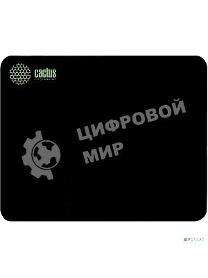 Коврик для мыши Cactus черный 220x180x2мм (CS-MPC-P01XS)