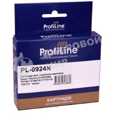 Чернила PL-T0634/T0734/T0924/T1284 для принтеров Epson Yellow C67/C79/C87/C91/CX3700/CX4100/CX4300/CX4700/CX3900/CX3905/CX4900/TX106/TX109/TX117/TX119/T26/T27 S22/SX125/SX130/SX420W/SX425W/Office BX305F/BX305FW пигментные 250 мл ProfiLine